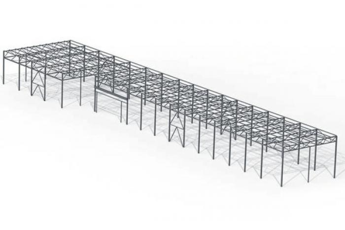 Проект здания 11,75x92,13 м